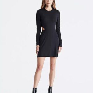 NWT Calvin Klein Cut Out Mini Dress Black - Large